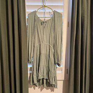 O'Neill Textured Dress in Sage Green